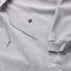 Russell Athletic Grey Hooded Sweatshirt -Vintages Shop AM 1492 cut