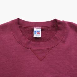 Russell Athletic Maroon Sweatshirt -Vintages Shop AM 1497 cut