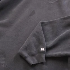 Russell Athletic Washed Black Sweatshirt -Vintages Shop AM 1515 cut
