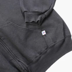 Russell Athletic Black Full Zip Sweatshirt 6 Russell Athletic Black Full Zip Sweatshirt -Vintages Shop AM 1858 cut