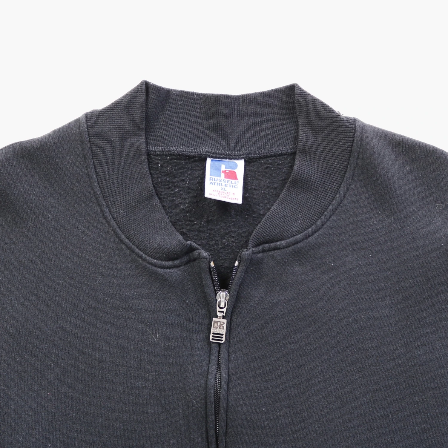 Russell Athletic Black Full Zip Sweatshirt 4 Russell Athletic Black Full Zip Sweatshirt - Image 4