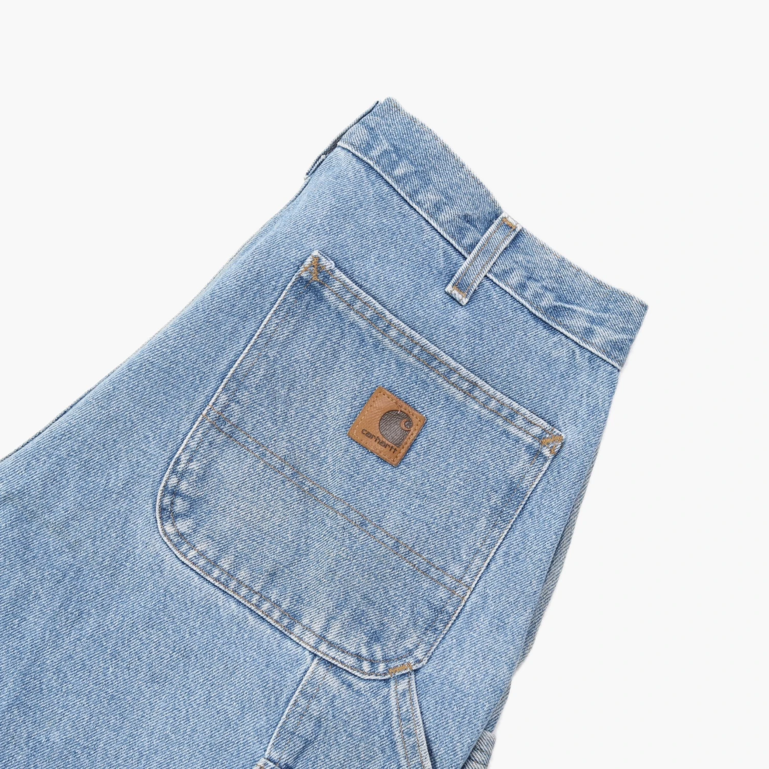 Carhartt Carpenter Shorts - Denim 3 Carhartt Carpenter Shorts - Denim - Image 3