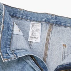 Carhartt Carpenter Shorts - Denim 7 Carhartt Carpenter Shorts - Denim -Vintages Shop AM 934 cut