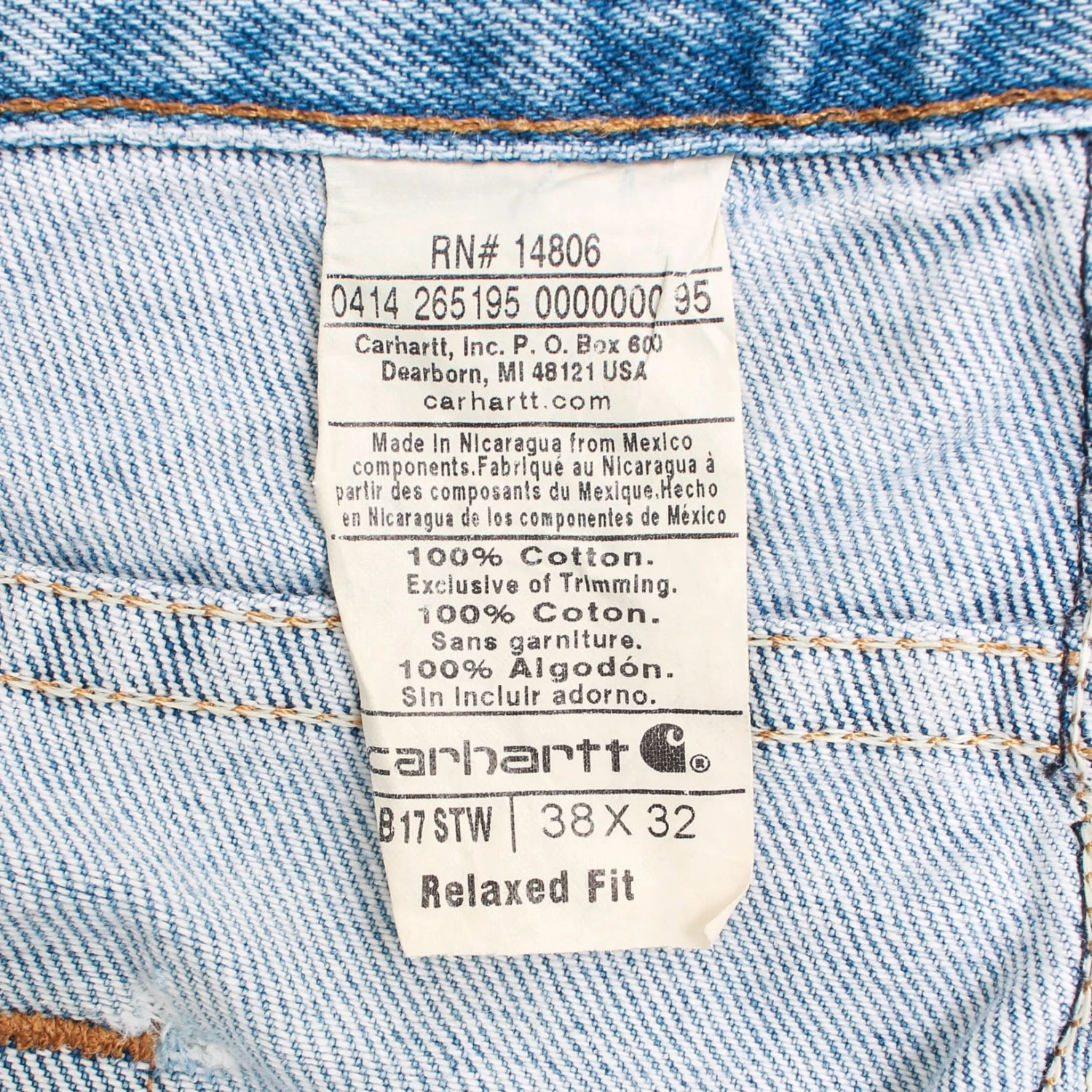 Carhartt Vintage Pants - Washed Denim - 38/32 5 Carhartt Vintage Pants - Washed Denim - 38/32 - Image 5