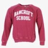 Vintage 'Bancroft School' Sweatshirt - Maroon
