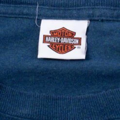 Vintage Harley Davidson 'Thunderbolt' T-Shirt - Blue 7 Vintage Harley Davidson 'Thunderbolt' T-Shirt - Blue -Vintages Shop IMG 3173