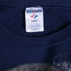 Vintage Wolf Graphic Sweatshirt - Navy -Vintages Shop IMG 3328