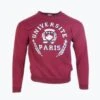 Vintage 'Paris University' Graphic Sweatshirt - Red