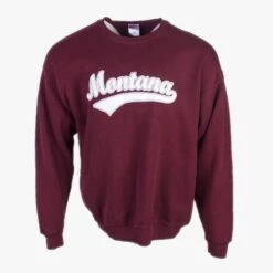 Vintage 'Montana' Graphic Sweatshirt - Maroon
