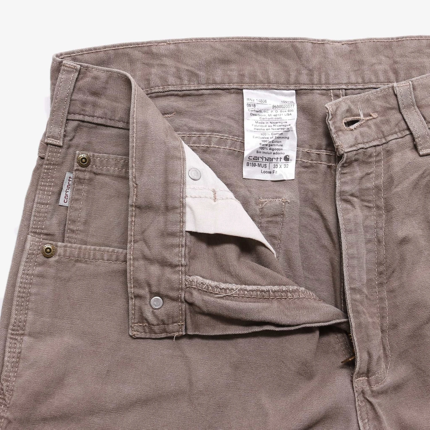 Carhartt Vintage Carpenter Pants - Stone - 33/32 4 Carhartt Vintage Carpenter Pants - Stone - 33/32 - Image 4