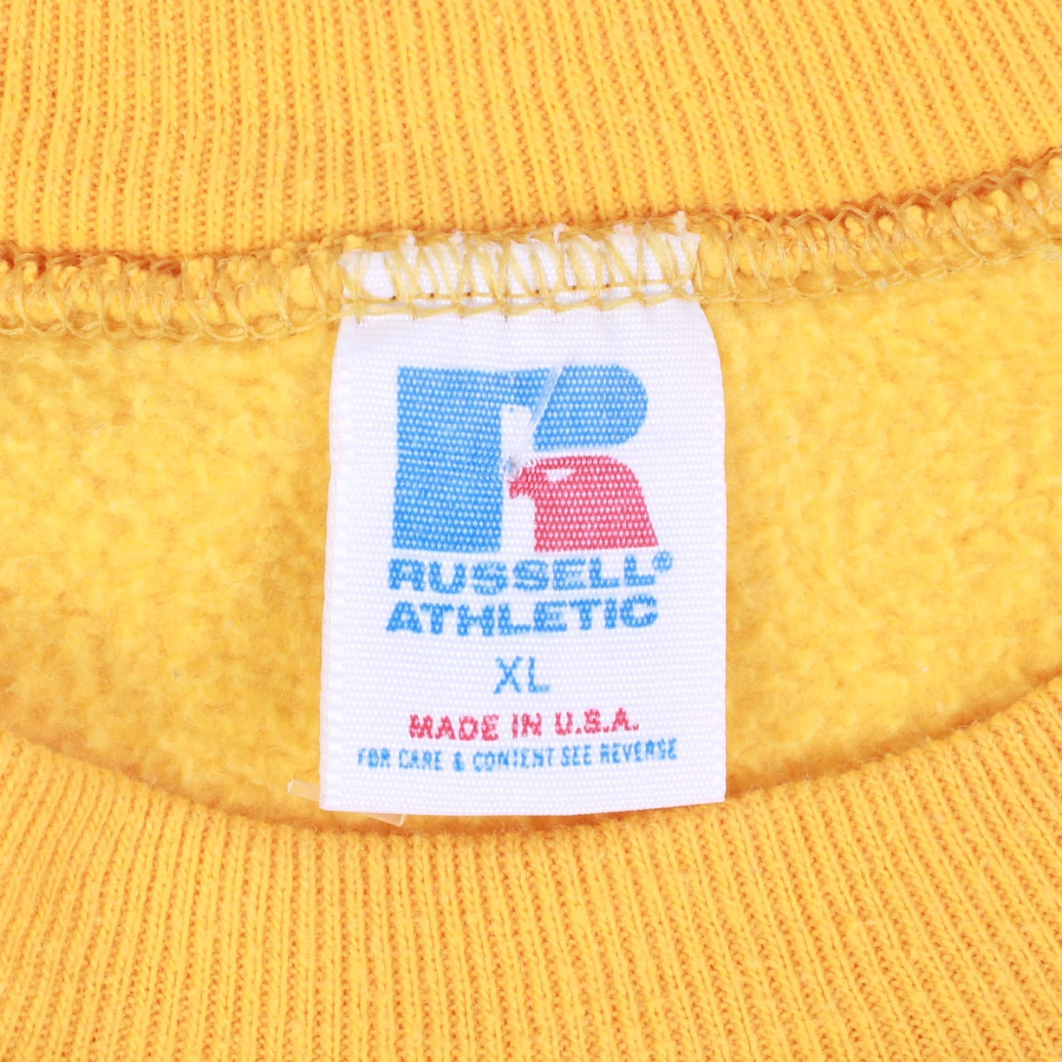Russell Athletic Vintage Sweatshirt - Yellow 4 Russell Athletic Vintage Sweatshirt - Yellow - Image 4