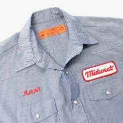 'Mervin' Garage Work Shirt -Vintages Shop IMG 7596 cut 6d0d7653 b0b8 484b b2cd 8cf1adf86211