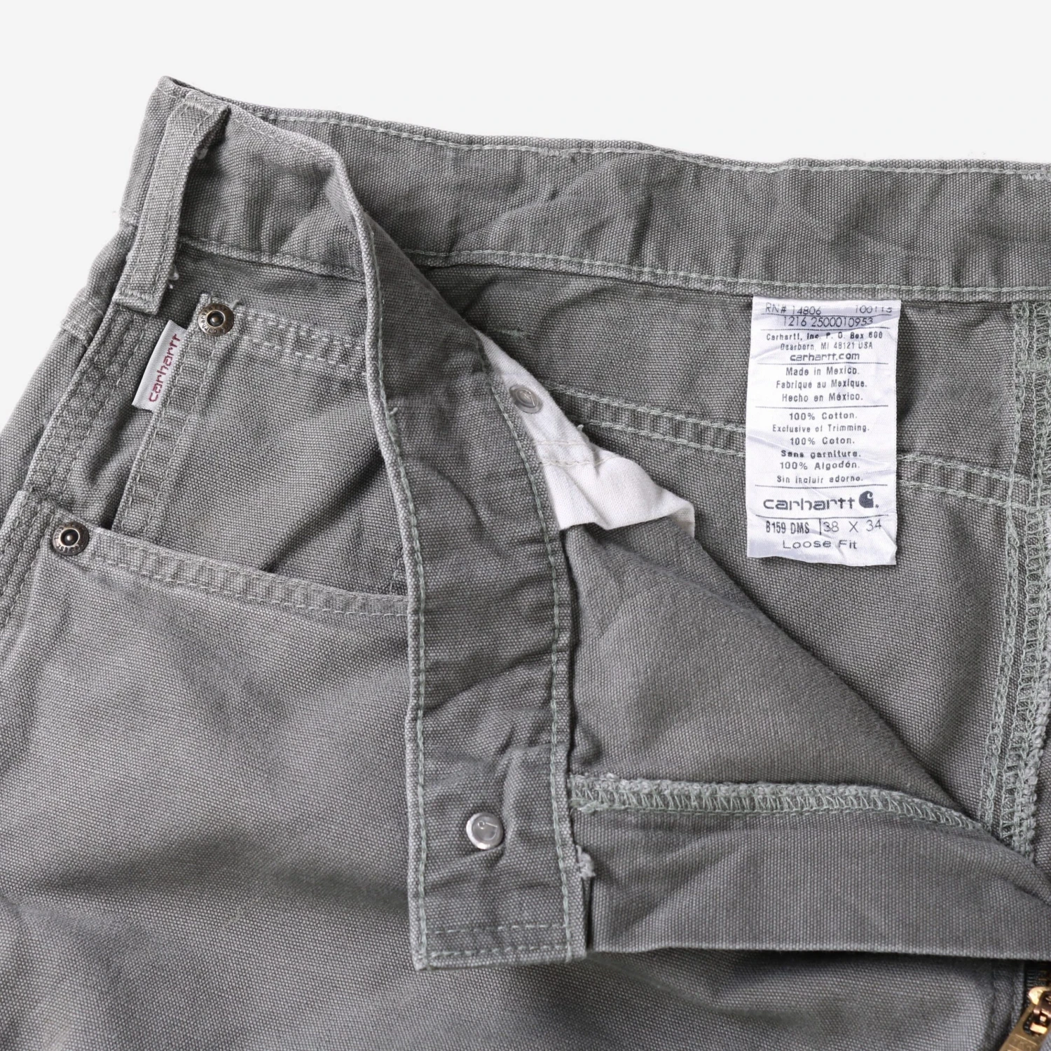 Vintage Carhartt Carpenter Pants - Grey - 38/34 4 Vintage Carhartt Carpenter Pants - Grey - 38/34 - Image 4