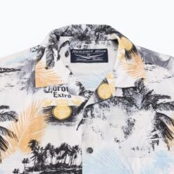 'Corona Extra' Hawaiian Shirt -Vintages Shop SHOP 1243 cut