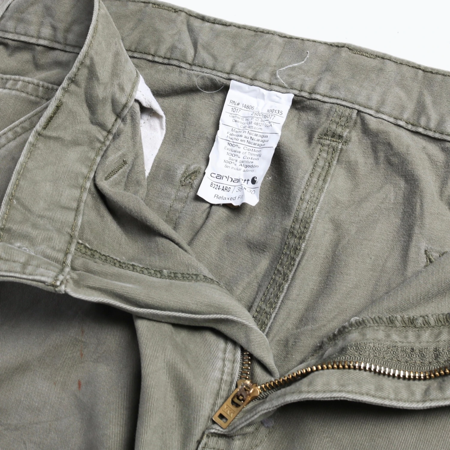 Vintage Carhartt Carpenter Pants - Green - 38/30 4 Vintage Carhartt Carpenter Pants - Green - 38/30 - Image 4