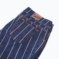 Vintage Lee Striped Flares - Denim - 30/31 -Vintages Shop SHOP 1489 cut