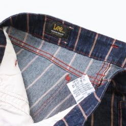 Vintage Lee Striped Flares - Denim - 30/31 -Vintages Shop SHOP 1490 cut