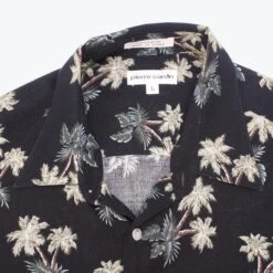 'Black Palms' Hawaiian Shirt -Vintages Shop SHOP 827 cut