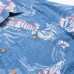 'Lobster' Hawaiian Shirt -Vintages Shop SHOP 836 cut
