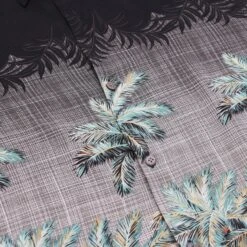 'Island Shores' Hawaiian Shirt -Vintages Shop SHOP 860 cut