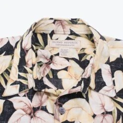 'Island Republic' Hawaiian Shirt -Vintages Shop SHOP 882 cut
