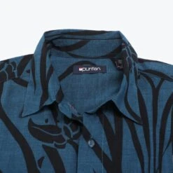 'Bluegrass' Hawaiian Shirt -Vintages Shop SHOP 886 cut